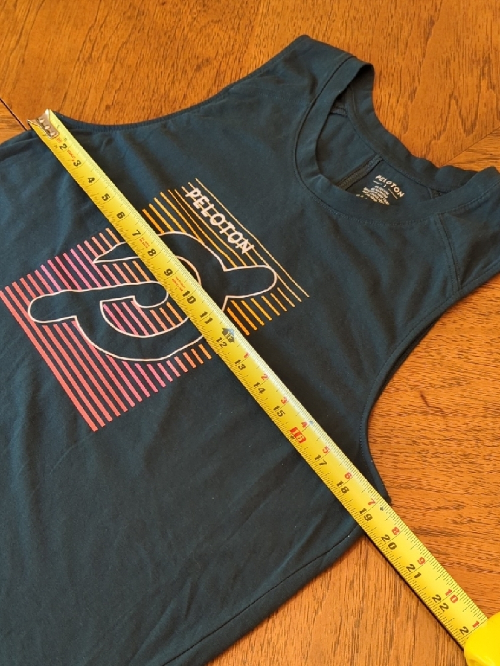 Peloton Green Crewneck Tank Top Tee - Picture 3 of 6